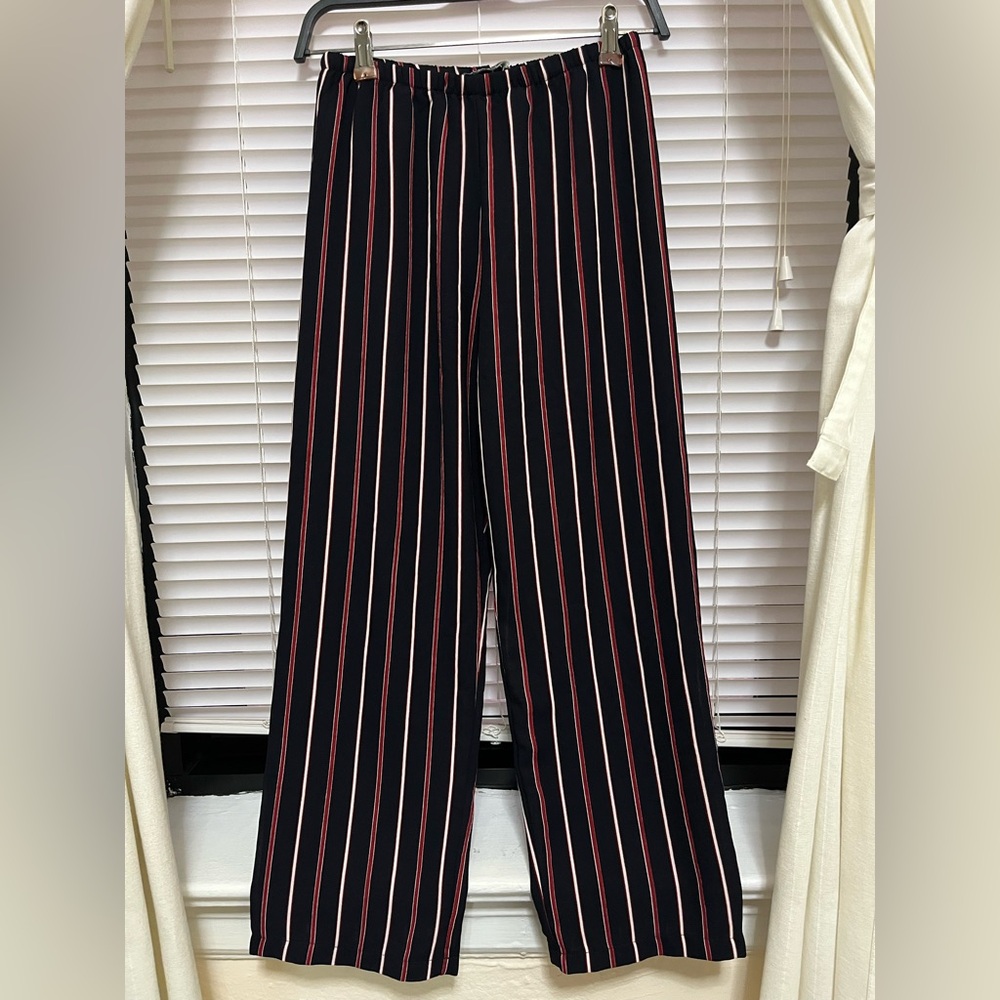 Brandy Melville Striped Black and Red Women's Pants